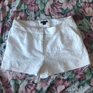 Lace white shorts